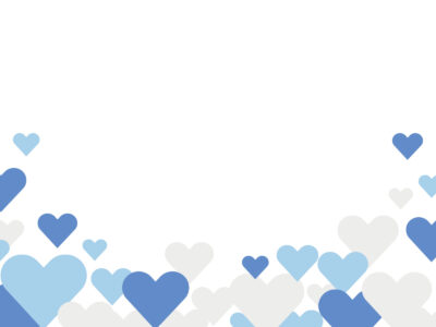 ホワイトデー-ハートのフレーム兼背景-フリー素材の無料イラスト