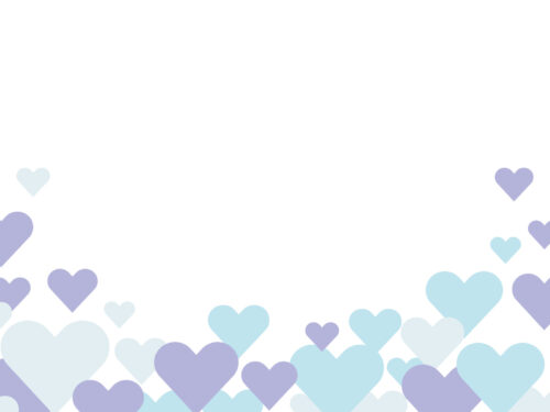 ホワイトデー-ハートのフレーム兼背景-フリー素材の無料イラスト