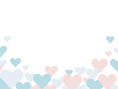 ホワイトデー-ハートのフレーム兼背景-フリー素材の無料イラスト