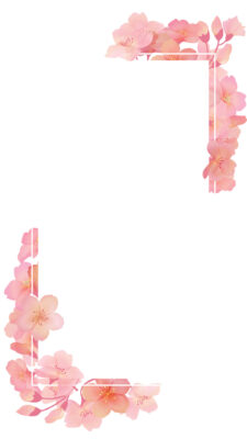 桜のフレーム-インスタグラムストーリーサイズ